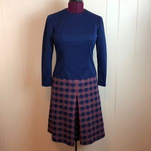 Vintage 60s/70s Drop Waist Mod Go Go Dress